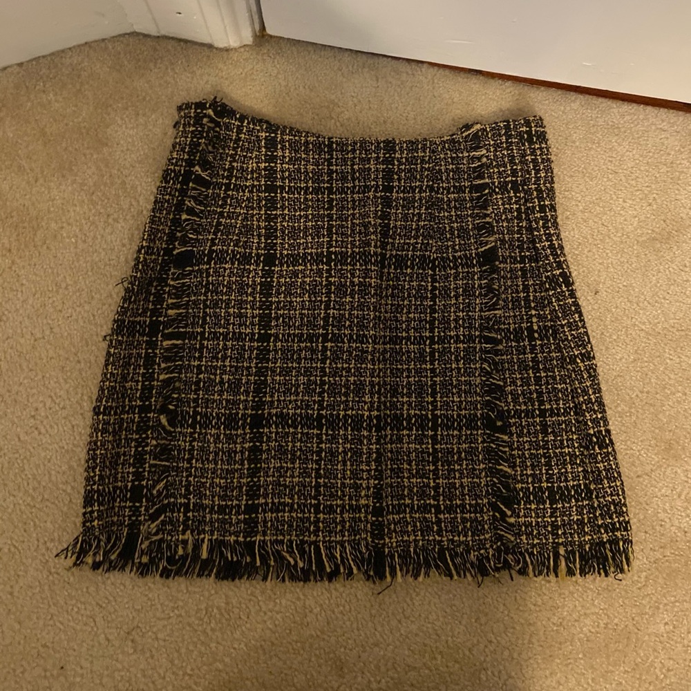 Winter plaid skirt